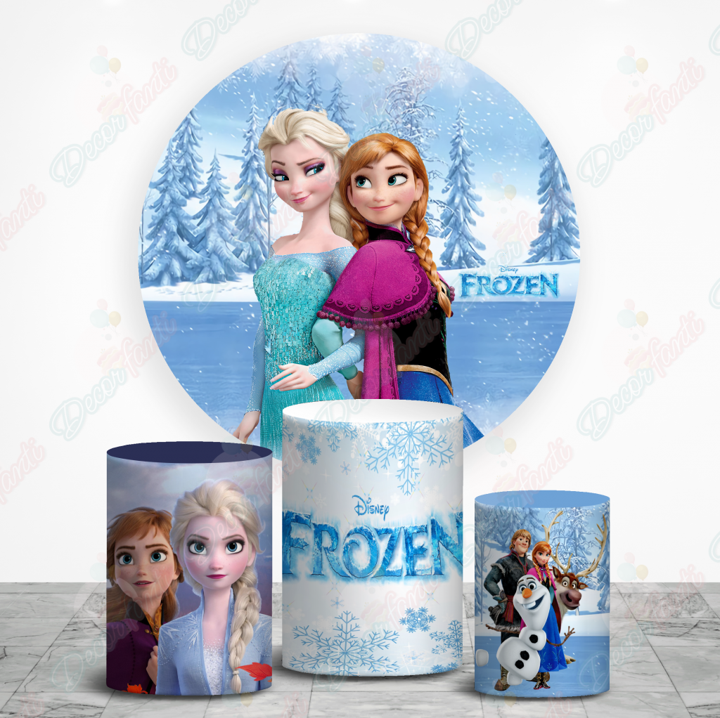 Panel Para Fiesta Frozen - Lona Cumpleaños Frozen 200 X 150
