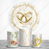 Boda Fundas de tela sublimada para cilindros backdrop