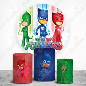 PJ Mask Fundas de tela sublimada para cilindros