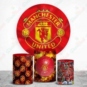 Manchester United Fundas de tela sublimada para cilindros