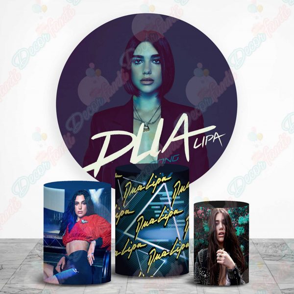 Dua Lipa Fundas tela sublimada para cilindros backdrop