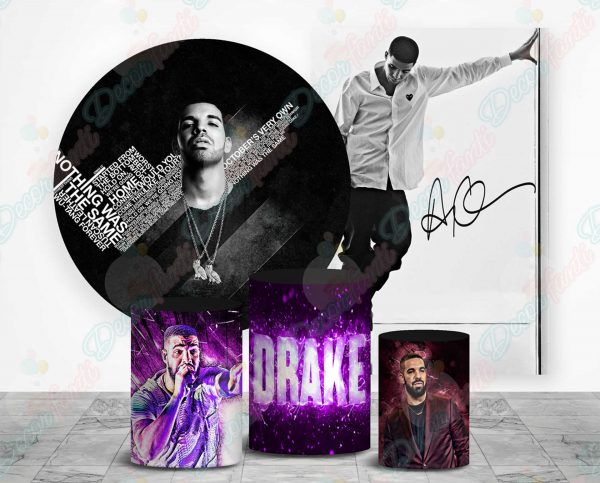 Drake Fundas tela sublimada para cilindros backdrop