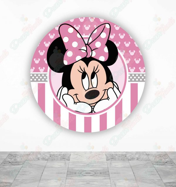 Minnie Fundas de tela sublimada para cilindros backdrop