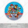 Paw Patrol Fundas de tela sublimada para cilindros backdrop