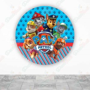 Paw Patrol Fundas de tela sublimada para cilindros backdrop