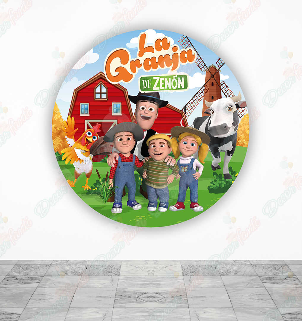 La Granja de Zenon Fundas de tela sublimada cilindros - Decorfanti