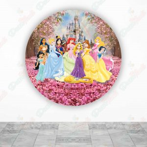 Princesas Fundas de tela sublimada para cilindros backdrop