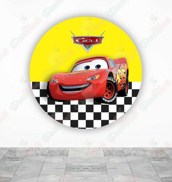 Cars Fundas de tela sublimada para cilindros backdrop