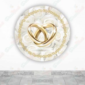 Boda Fundas de tela sublimada para cilindros backdrop