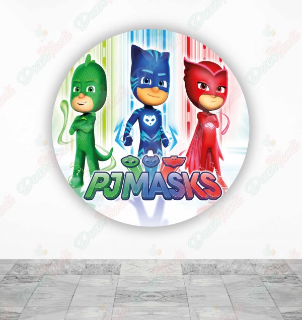 PJ Mask Fundas de tela sublimada para cilindros