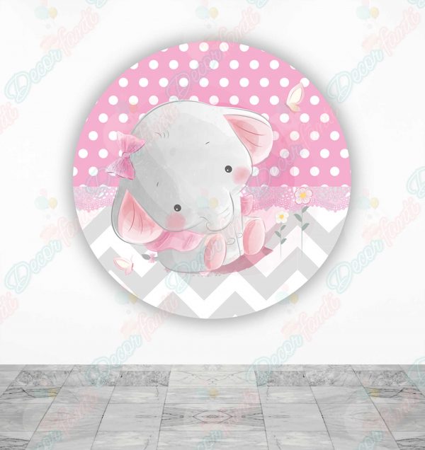 Elefante Rosa Fundas de tela sublimada para cilindros