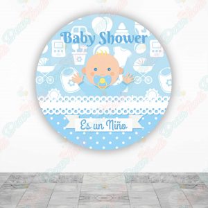 Baby Shower niño Fundas tela sublimada para cilindros