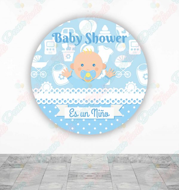 Baby Shower niño Fundas tela sublimada para cilindros