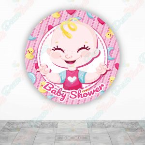 Baby Shower niña Fundas tela sublimada para cilindros