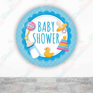 Baby Shower Celeste Fundas tela sublimada para cilindros