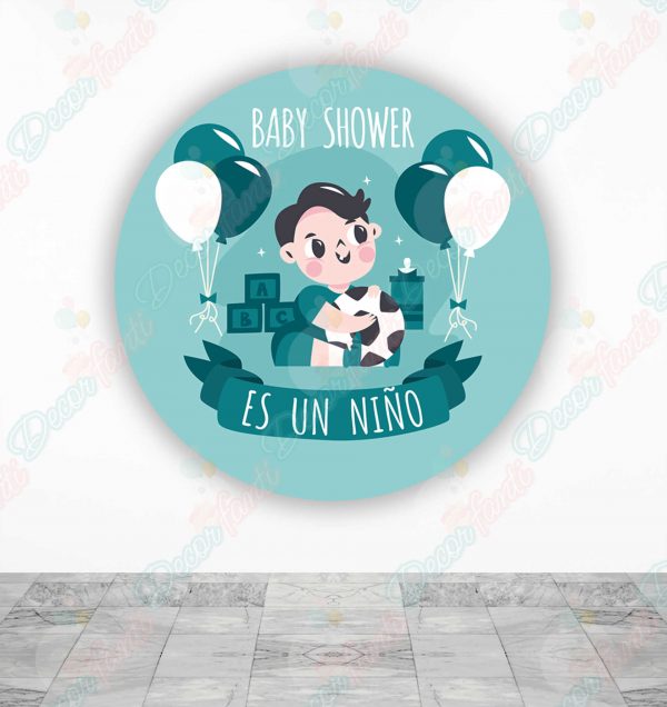 Baby Shower niño Fundas tela sublimada para cilindros