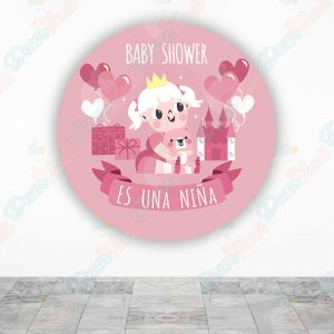 Baby Shower niña Fundas tela sublimada para cilindros