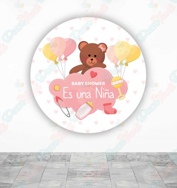 Baby Shower osa Fundas tela sublimada para cilindros