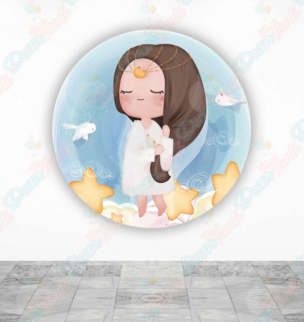 Baby Shower Angel Fundas tela sublimada para cilindros