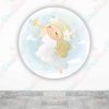 Baby Shower Angel Fundas tela sublimada para cilindros