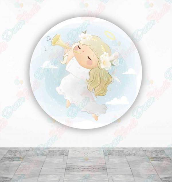 Baby Shower Angel Fundas tela sublimada para cilindros