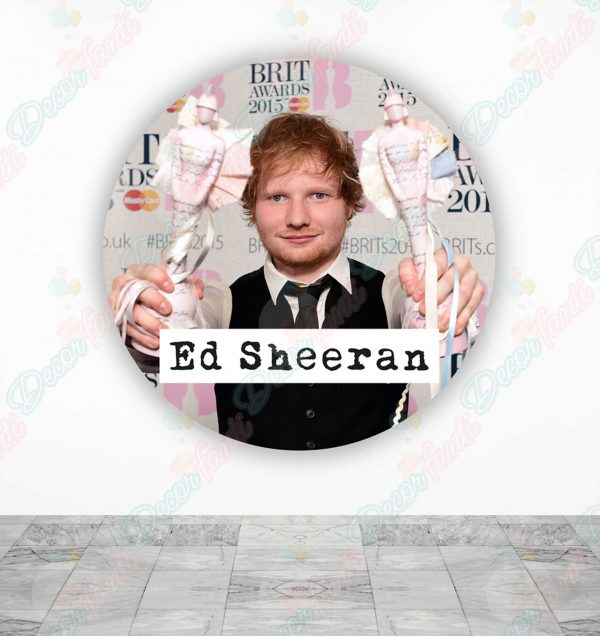 Ed Sheeran Fundas tela sublimada para cilindros backdrop