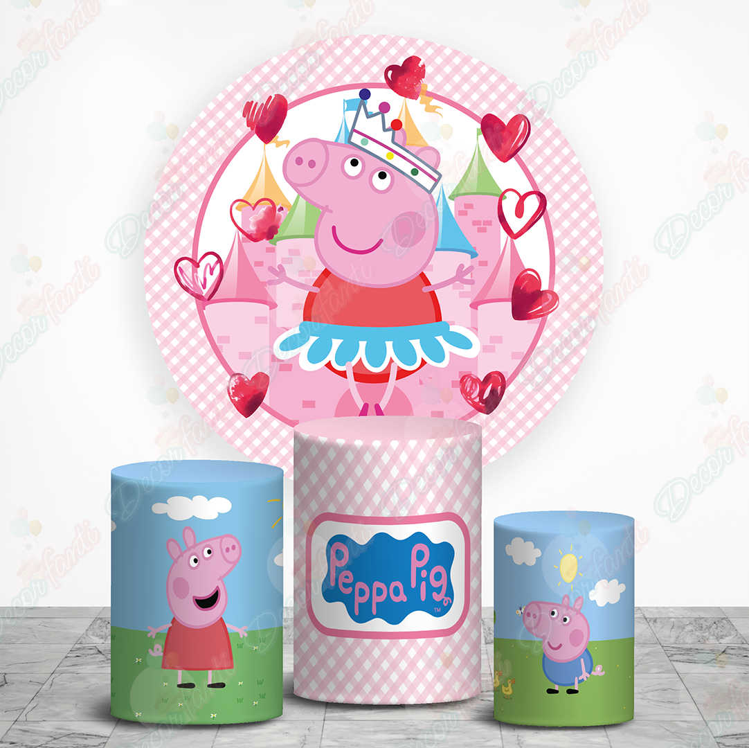 Dibujos Animados Peppa Pig Telón de Fondo Personalizado para la Fiesta –  dbackdropes