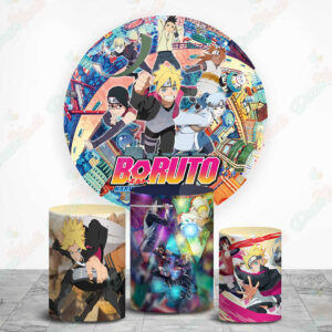 Boruto tela sublimada para cilindros de fiestas