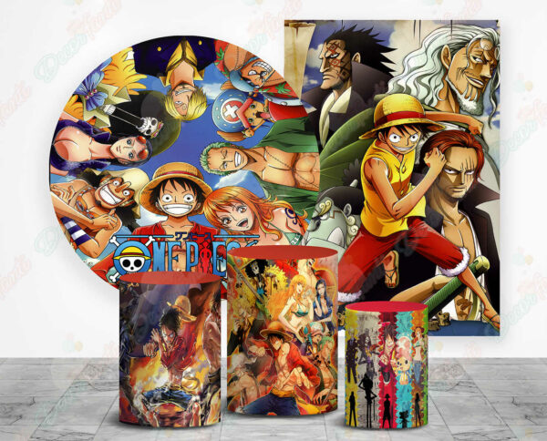 One Piece tela sublimada para cilindros de fiestas