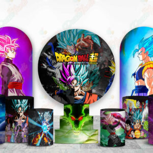 Dragon Ball Super fundas cilindros backdrop