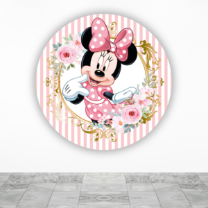 Minnie Rosa Fundas de tela sublimada