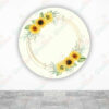 Corona de Girasoles fundas cilindros backdrop