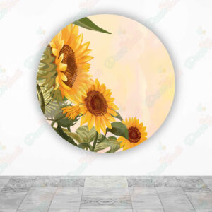 Girasoles Fondo Acuarela fundas cilindros backdrop