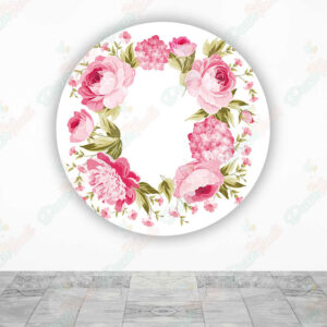 Corona de Rosas fundas cilindros backdrop