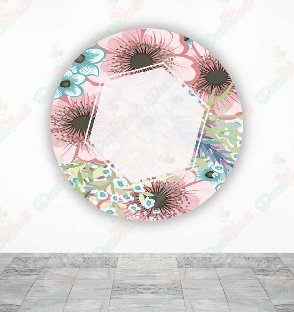 Flores Vectorizadas fundas cilindros backdrop