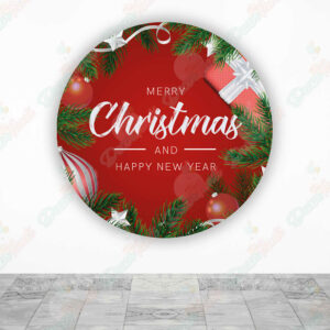 Feliz Navidad fundas cilindros backdrop