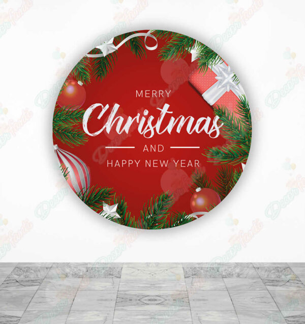 Feliz Navidad fundas cilindros backdrop