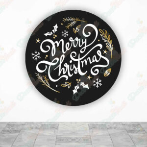 Feliz Navidad fundas cilindros backdrop