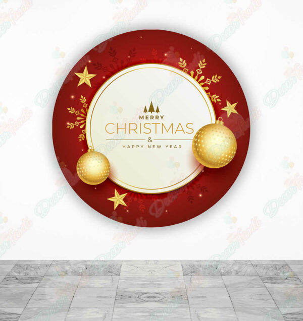 Feliz Navidad fundas cilindros backdrop