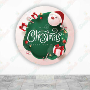 Feliz Navidad fundas cilindros backdrop