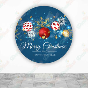 Feliz Navidad fundas cilindros backdrop