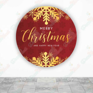 Feliz Navidad fundas cilindros backdrop