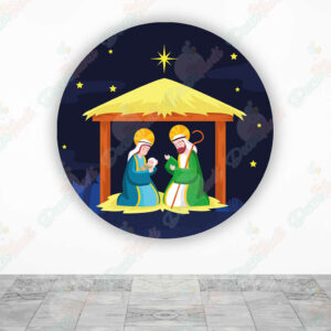 Nacimiento Pesebre Jesús Navidad fundas cilindros backdrop