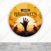 Haloween mano fundas cilindros backdrop