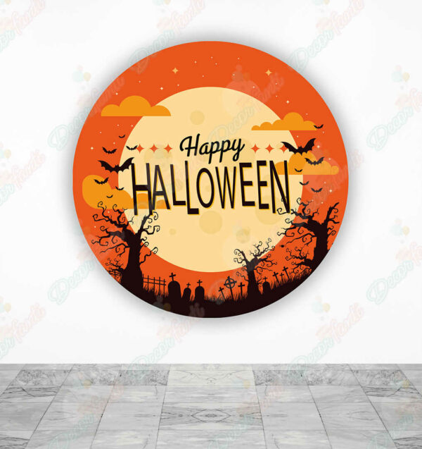 Happy Haloween fundas cilindros backdrop