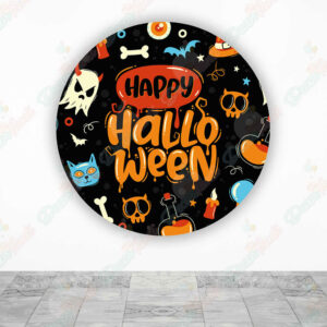 Happy Haloween fundas cilindros backdrop