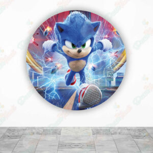 Sonic Película Fundas tela sublimada para cilindros